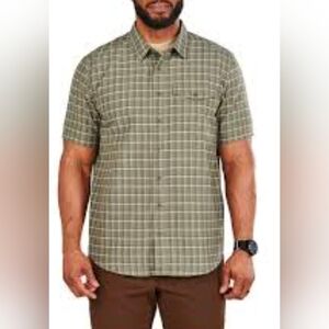 5.11 Tactical Aiden Short Sleeve Button Down Plaid Large